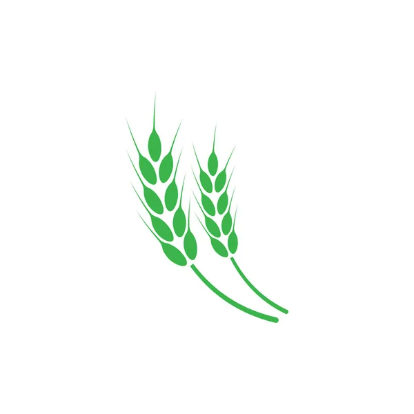 Oreilles Blé Logo Illustration Vectorielle Sur Fond Blanc Isolé — Image vectorielle