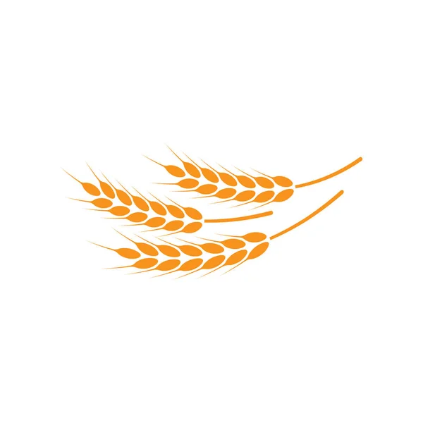 Oreilles Blé Logo Illustration Vectorielle Sur Fond Blanc Isolé — Image vectorielle