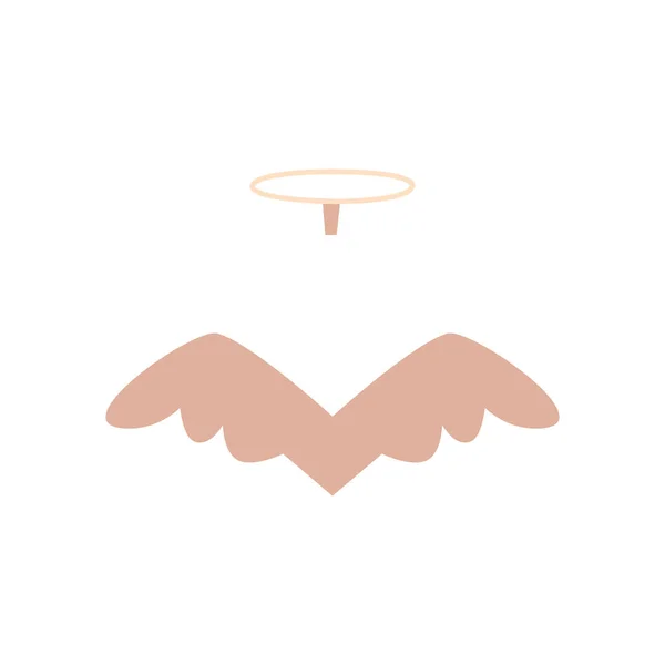 Angel Wings Icon Vector Illustration Isolated White Background — Stock Vector