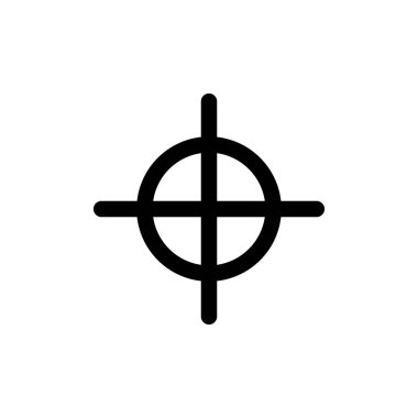 Beyaz arkaplanda izole edilmiş modayı hedefle. Web sitesi tasarımınız için hedef simgesi, hedef logo, uygulama, UI. Vektör illüstrasyonu, hedef simgesi eps10