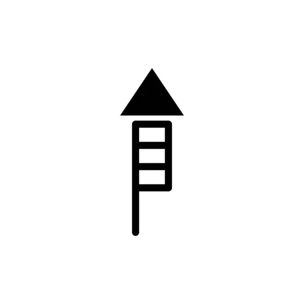 Tűzijáték ikon fehér háttér, logó, vektor illusztráció. — Stock Vector