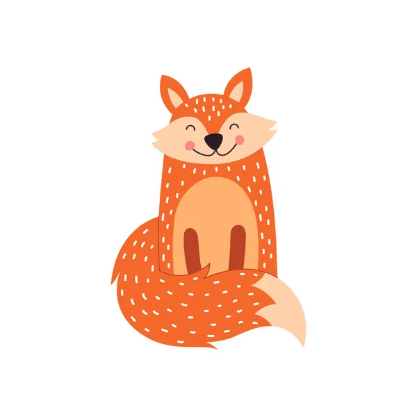 Cute Cartoon Foxes White Background Illustration — Stock Photo, Image