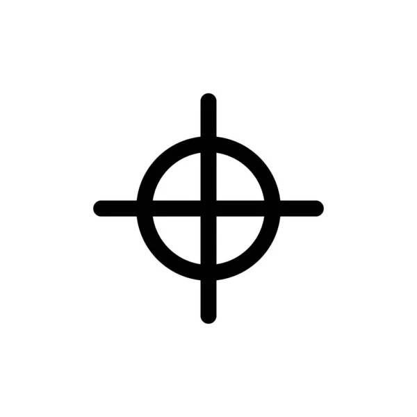 Zielsymbol Trendigen Flachen Stil Isoliert Auf Weißem Hintergrund Symbolsymbol Für — Stockfoto