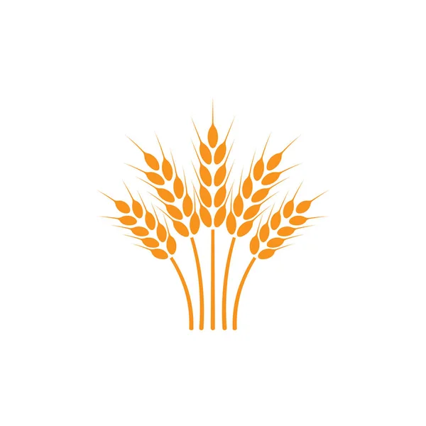 Oren Van Tarwe Logo Illustratie Witte Geïsoleerde Achtergrond — Stockfoto