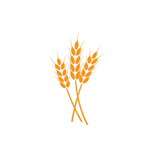 Orecchie Grano Logo Illustrazione Sfondo Bianco Isolato — Foto Stock