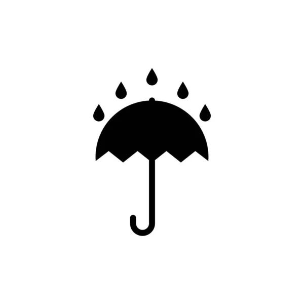 Regenschirm Ist Ein Symbol Für Verpackung Regnet Auf Den Regenschirm — Stockfoto