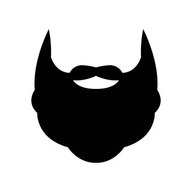 Siyah beyaz hippi, saç stili. İzole edilmiş beyaz arkaplanda vektör illüstrasyonu