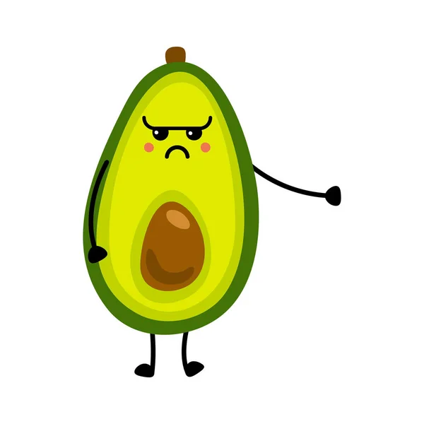 Icono Aguacate Ilustración Plana Del Icono Del Vector Aguacate Aislado — Vector de stock