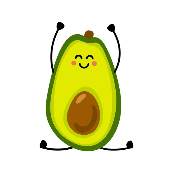 Icono Aguacate Ilustración Plana Del Icono Del Vector Aguacate Aislado — Vector de stock