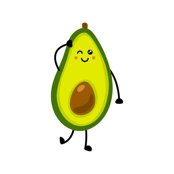 Icono Aguacate Ilustración Plana Del Icono Del Vector Aguacate Aislado — Vector de stock