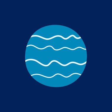 Gezegen. Vektör illüstrasyonu, simge, EPS10 sunumları için uygun.