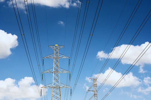 Líneas de transmisión de potencia — Foto de Stock