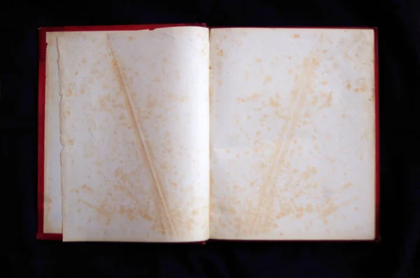 Carta Antica Libro Pagine Vuote Con Spazio Copia — Foto Stock