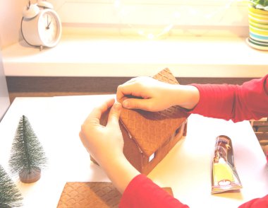 Zencefilli kurabiye evi nasıl birleştirilir, adım adım...