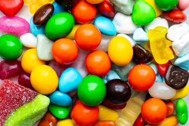 Parlak soyut arkaplan - Çok renkli tatlı cereyanlar