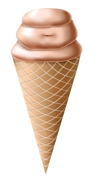 Ice cream icon — Stock Vector