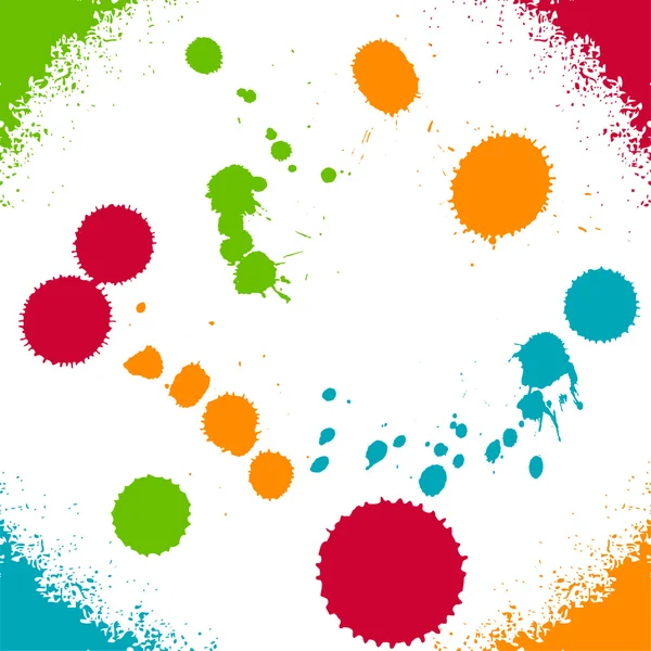 Taches de couleurs. encre blob — Image vectorielle