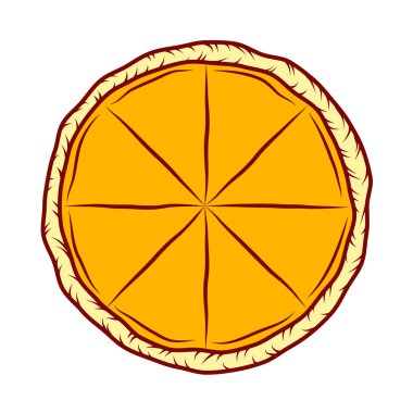 Pizza. Beyaz arka plan üzerinde izole.