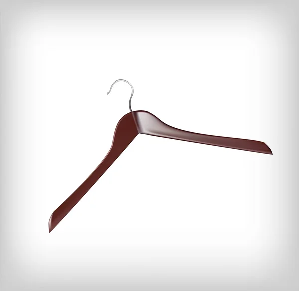 Hanger voor kleding op witte achtergrond. — Stockvector