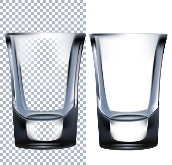 Du verre de tir. Isolé sur fond blanc — Image vectorielle