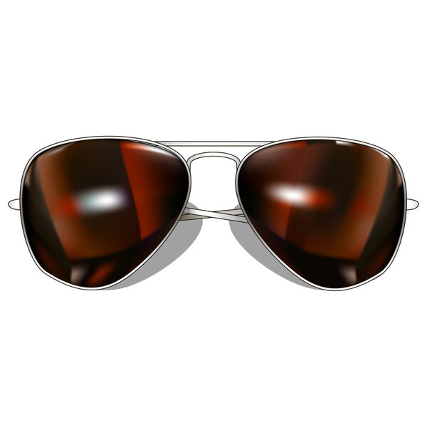 зеркальные солнцезащитные очки
