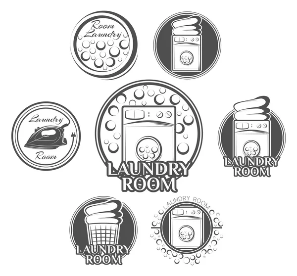 Laundry Room label and badge — Stock Vector