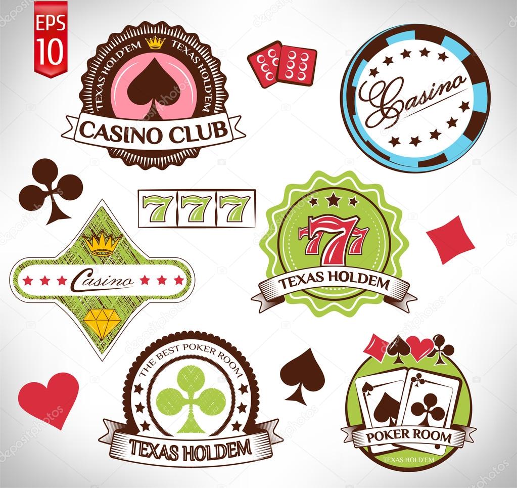 Casino chip labels