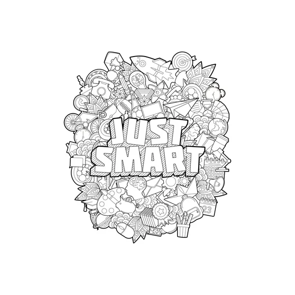 Just Smart - Ручне листування — стоковий вектор