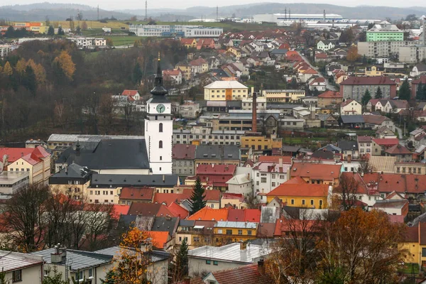 Вид Місто Велке Мезіричі Чеської Республіки Європі Photo Taken Highway — стокове фото