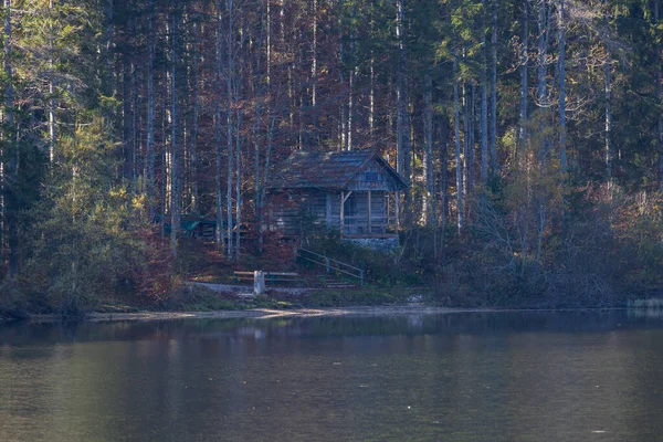 Göl manzarası. Odensee Avusturya Gölü