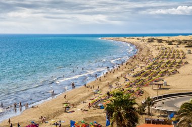 Büyük plaj maspalomas Kanarya