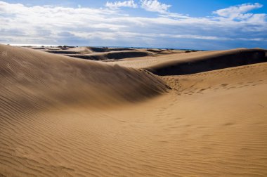 Maspalomas dunes içinde gran canaria