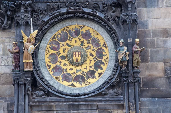 Torre del reloj astronómico checo — Foto de Stock