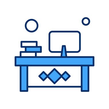 Vektör işyeri simgesi illüstrasyonu