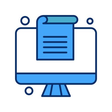 Vektör belgesi Simge illüstrasyonu