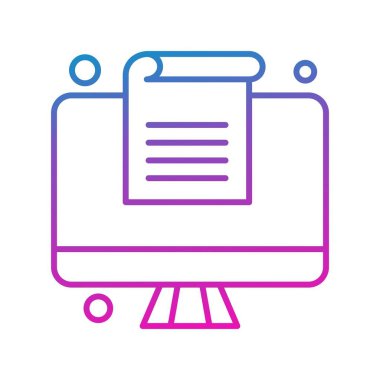 Vektör belgesi Simge illüstrasyonu