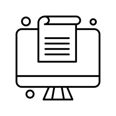 Vektör belgesi Simge illüstrasyonu