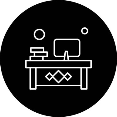 Vektör işyeri simgesi illüstrasyonu