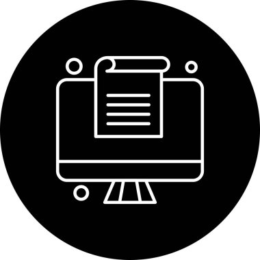 Vektör belgesi Simge illüstrasyonu