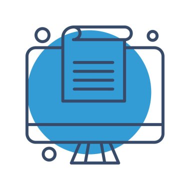 Vektör belgesi Simge illüstrasyonu