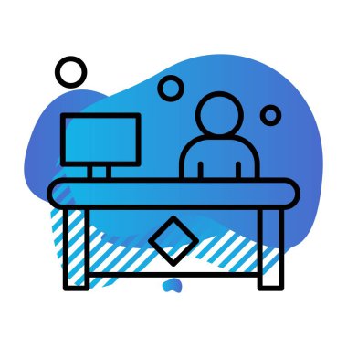 Vektör Avatar Simgesi illüstrasyonu