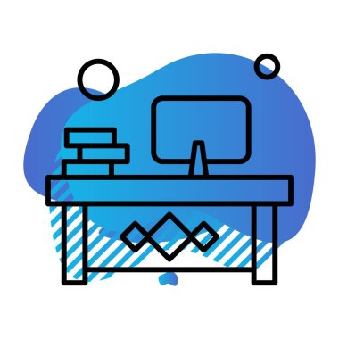 Vektör işyeri simgesi illüstrasyonu