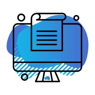 Vektör belgesi Simge illüstrasyonu