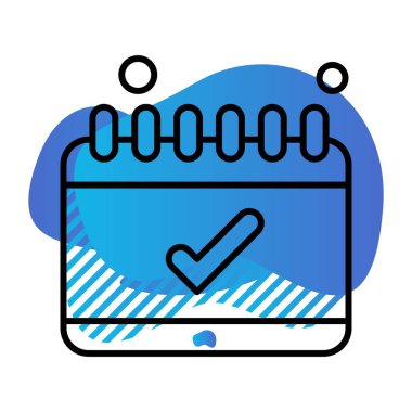  Vektör Takvim Simgesi, vektör illüstrasyonu  