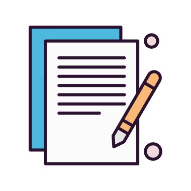  Vektör belgesi Simge illüstrasyonu