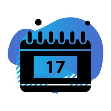  Vektör Takvim Simgesi, vektör illüstrasyonu  