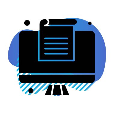 Vektör belgesi Simge illüstrasyonu