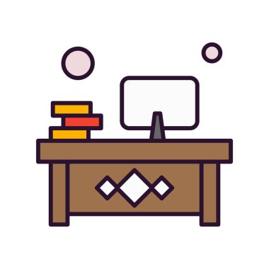 Vektör işyeri simgesi illüstrasyonu 