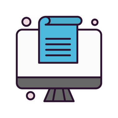 Vektör belgesi Simge illüstrasyonu