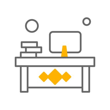 Vektör işyeri simgesi illüstrasyonu